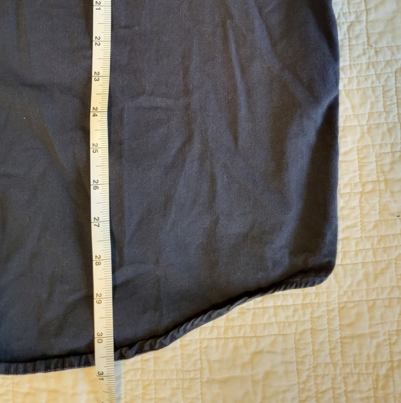 Eddie Bauer Men's Large S/S Shirt Dark Blue - Picture 4 of 4